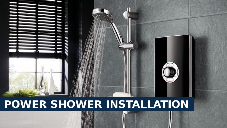 Power shower installation Hayes